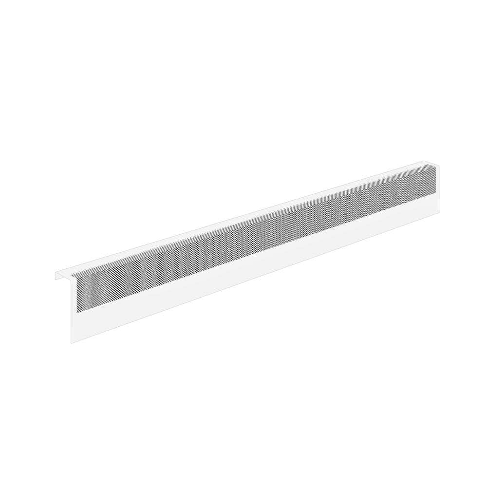 Baseboarders Basic Series 5 ft. Galvanized Steel Easy Slip-On Baseboard ...