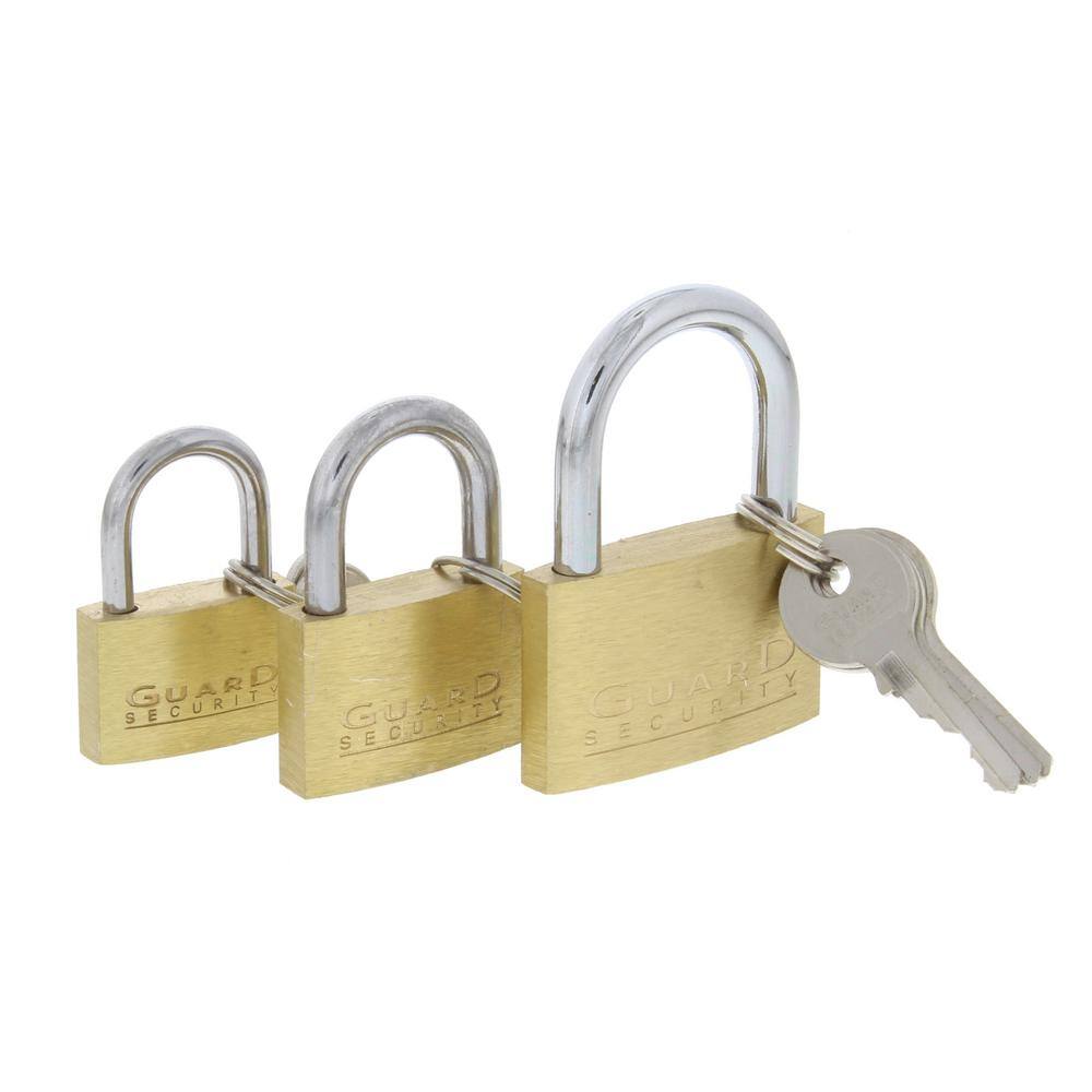 brass 40mm padlock 6 pack keyed alike 