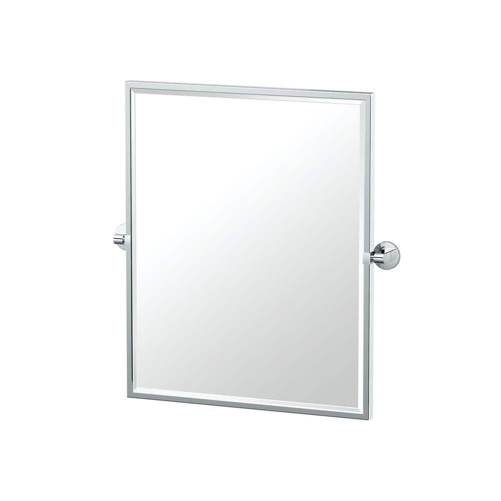 UPC 011296410893 product image for Zone, 24 in. x 25 in. Framed Small Rectangle Single Mirror in Chrome | upcitemdb.com