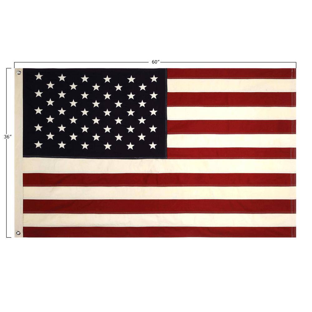 60" x 36" Patriotic USA Flag with Grommets
