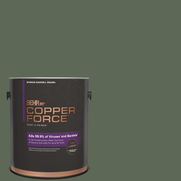 COPPER FORCE 1 gal. #MQ6-15 Less Travelled Eggshell Enamel Virucidal and Antibacterial Interior Paint & Primer
