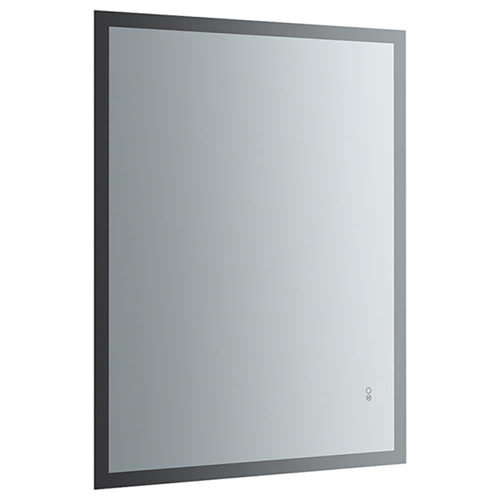 Sleek 48"x36" Frameless Bathroom Vanity Mirror with LED Halo & Fog-Free Technology