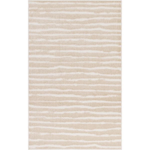 Unique Loom Sabrina Soto Beige 5 ft. x 8 ft. Ola Indoor/Outdoor Area Rug