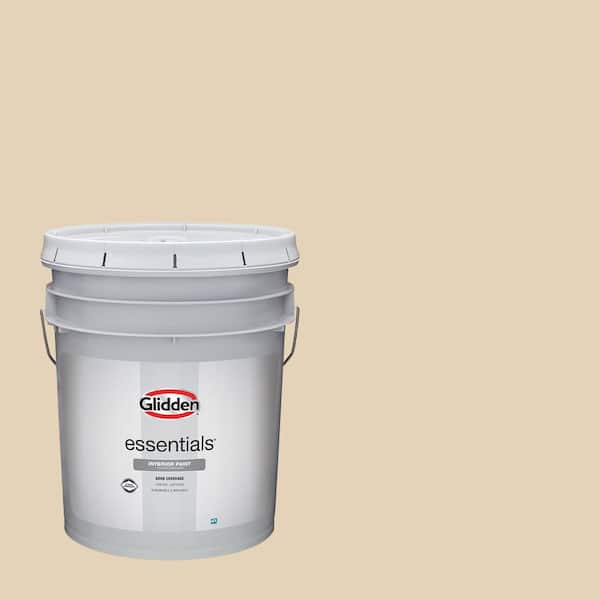Glidden Essentials 5 gal. PPG1095-3 Almond Brittle Semi-Gloss Interior Paint