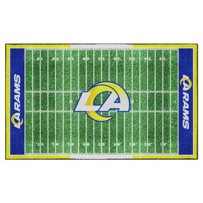 FANMATS Los Angeles Rams 3 ft. x 6 ft. Football Field Runner Rug 7367 - The  Home Depot