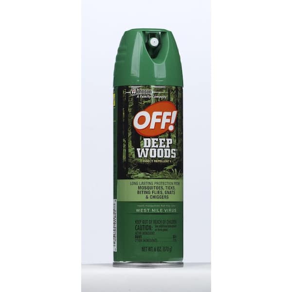 OFF! 6 oz. Deep Woods Insect Repellent Aerosol Spray SCJ629350 - The Home  Depot