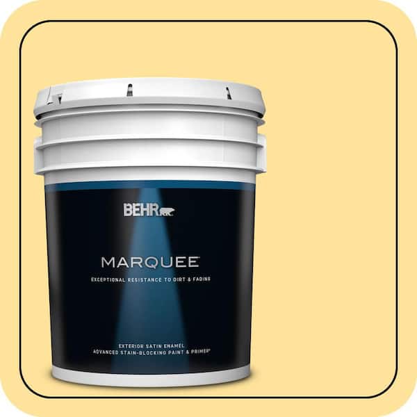 BEHR MARQUEE 5 gal. #P290-3 Roasted Corn Satin Enamel Exterior Paint & Primer