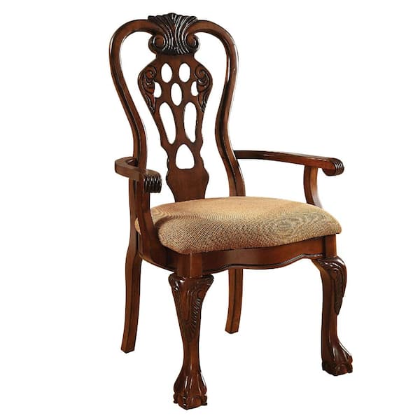 William's Home Furnishing George Town Cherry Traditional Style Arm Chair