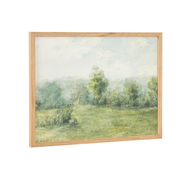 Kate and Laurel Gallery George Inness Landscape by Natural Framed Art Print 16 in. x 12 in.
