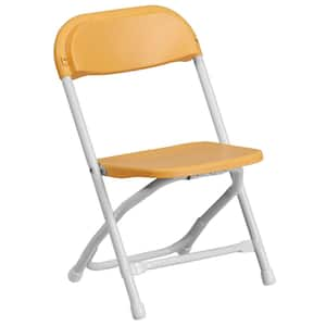 Kids Yellow Plastic Folding Chair