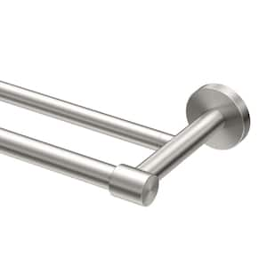 Reveal 24 in. Double Towel Bar in Satin Nickel