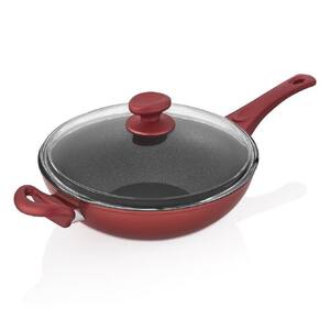 Induction Compatible Thomas Titanium Cookware Non-Stick Stirfry Pan with Glass Lid 28cm/11in 