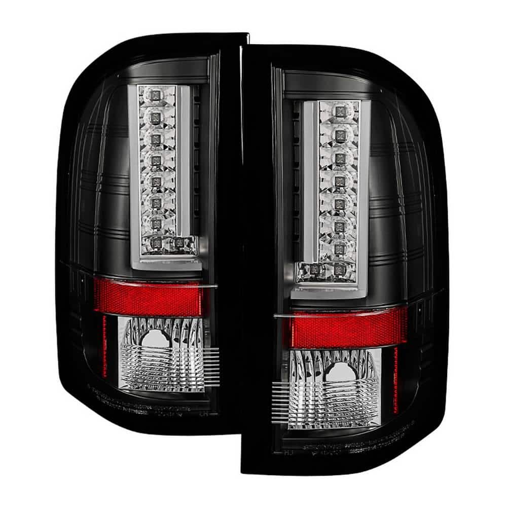 Spyder Auto Chevy Silverado 07-13 ( Doesn't fit 2010 Model With Dual  Reverse Socket 921 Bulb ) Version 2 LED Tail Lights - Black 5081766 - The  Home