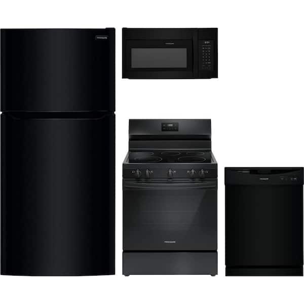 18 cu. ft. Top Freezer Refrigerator with 5 Burner Freestanding Range and Dishwasher