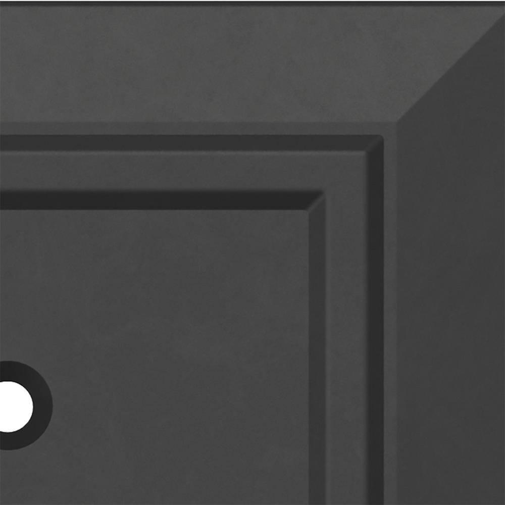 Matte Black Antimicrobial 2-Gang Decorative Wall Plate