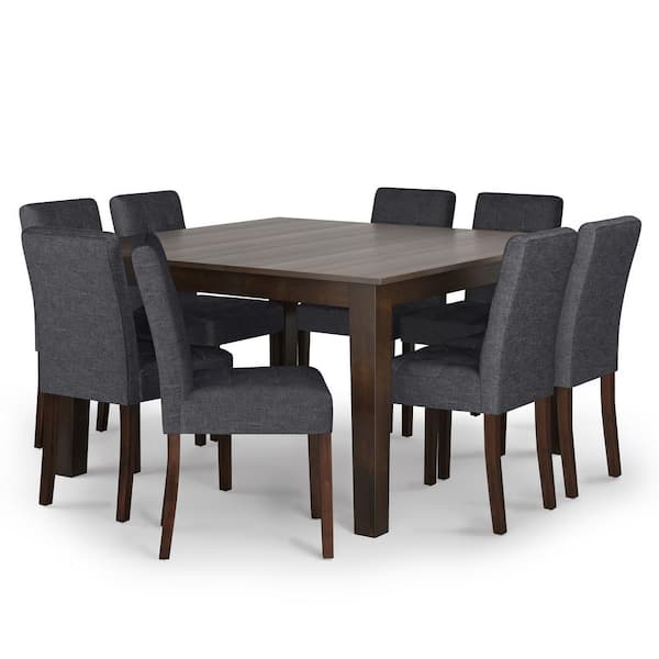 Andover Solid Hardwood 9 Pc Dining Set, 9 Piece Solid Wood Dining Set With Table And 8 Chairs
