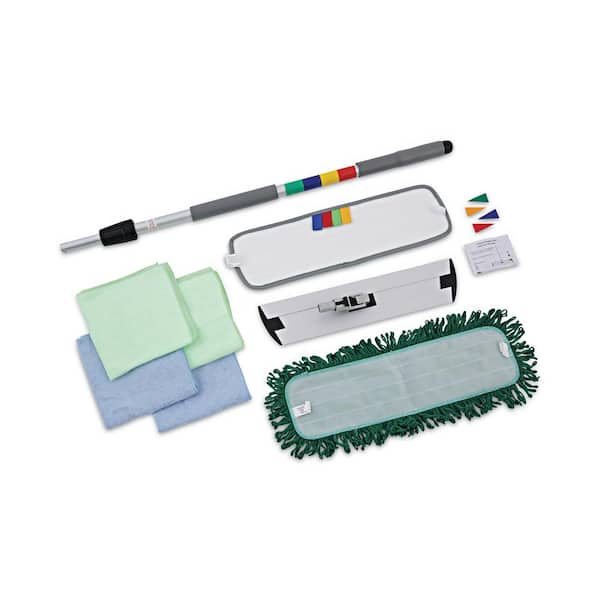 18 in. Microfiber Flat Mop Kit