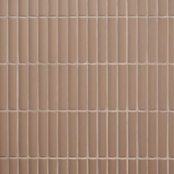 Ivy Hill Tile Sway Ribbed Taupe 3.93 in. x 11.81 in. Matte 3D Ceramic Wall Tile (5.81 sq. ft./ Case)