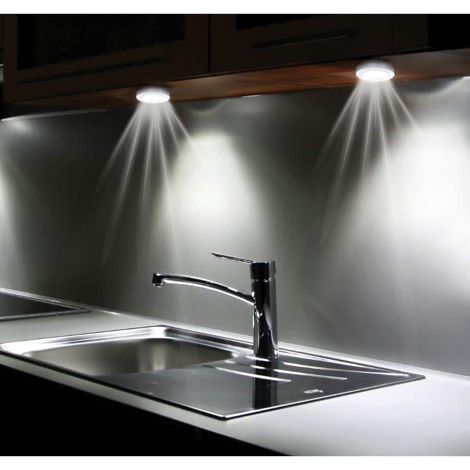 Black LED Motion-Activated Ceiling/Wall Light