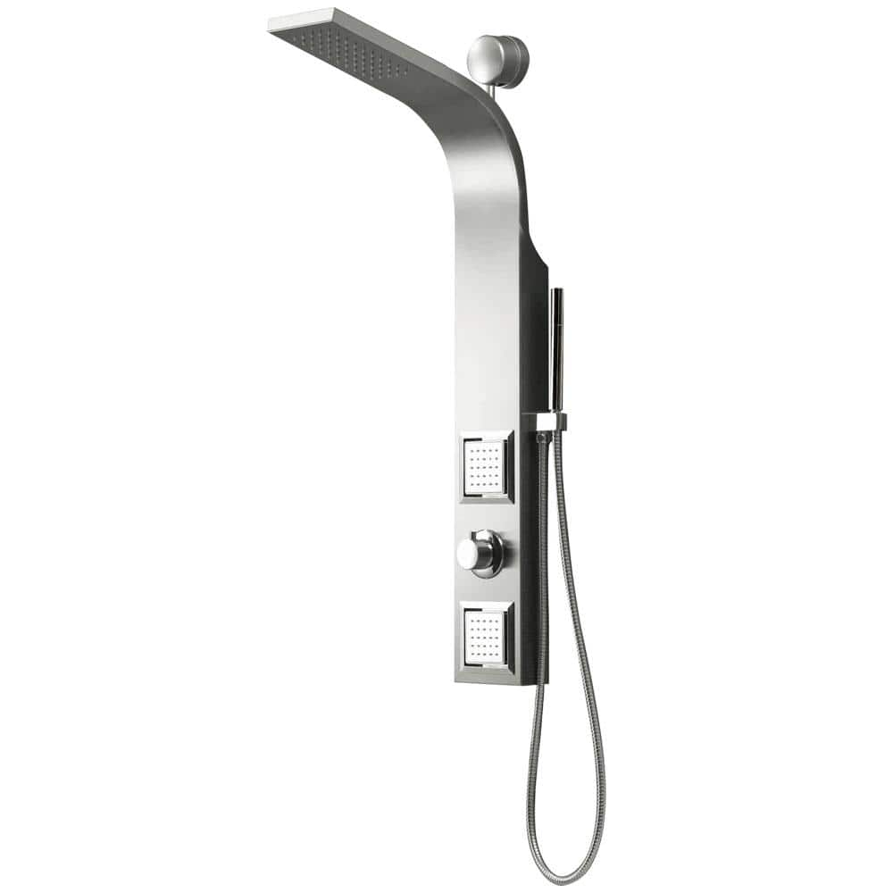 Mediterraneo Nova 38 in. 2 Jet High Pressure Shower Tower with