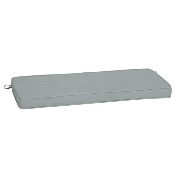 ARDEN SELECTIONS ProFoam 18 in. x 46 in. Rectangle Outdoor Bench Cushion in Stone Grey Leala