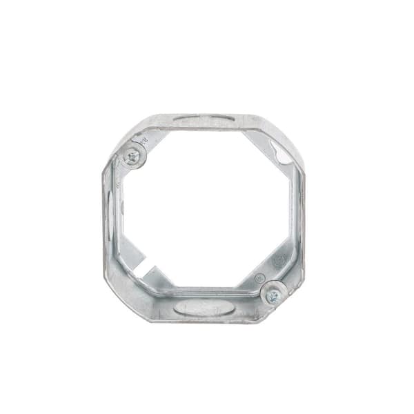 RACO 4 in. W x 1-1/2 in. D Drawn Octagon Extension Ring with Two 1/2 in. and Two 3/4 in. Knockouts, 1-Pack