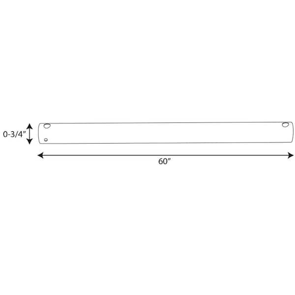 AirPro 60 in. White Extension Downrod AirPro 60 in. White Extension Downrod