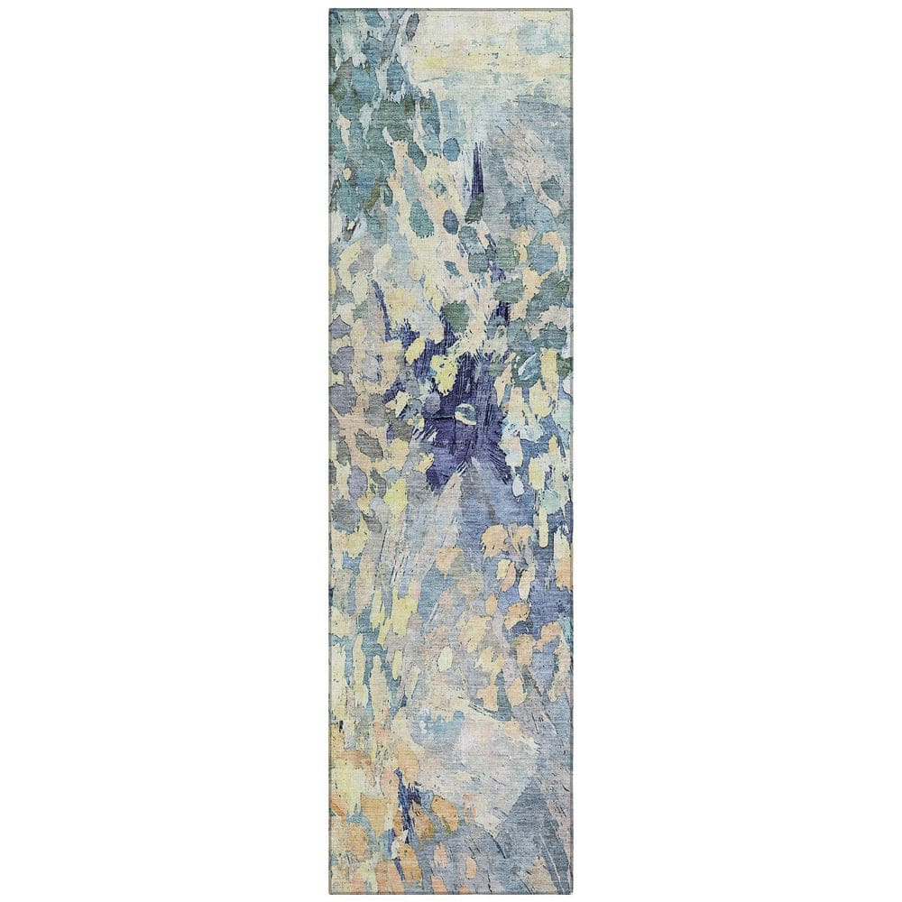 Chantille Machine Washable Indoor/Outdoor Abstract ACN2736 Blue 2 ft. x 7 ft. Runner Rug price history on PriceWatchPro