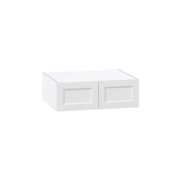 Laramie 30 in. W x 24 in. D x 10 in. H Assembled Wall Bridge Kitchen Cabinet in Painted Bright White