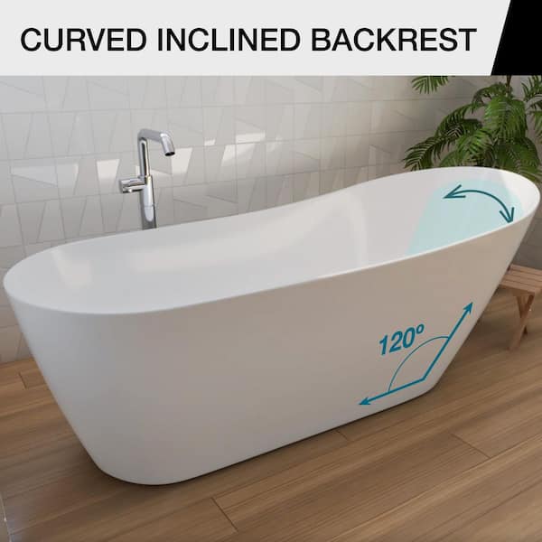 MAAX Soca 67 in. x 29 in. Acrylic Non-Whirlpool Freestanding