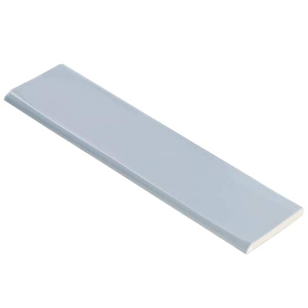 Birmingham Dew 3 in. x 12 in. Ceramic Bullnose Tile