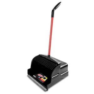 16 in. High Power Large Scoop Upright Dustpan with Steel Handle