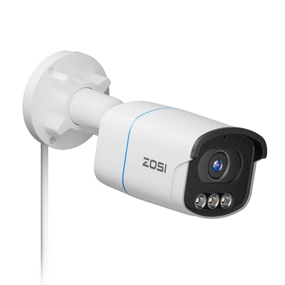 ZOSI C186A 4K 8MP PoE Add-on hardwired IP Security Camera, Only