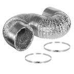 Hydro Crunch 12 in. x 25 ft. Non-Insulated Flexible Aluminum Ducting ...