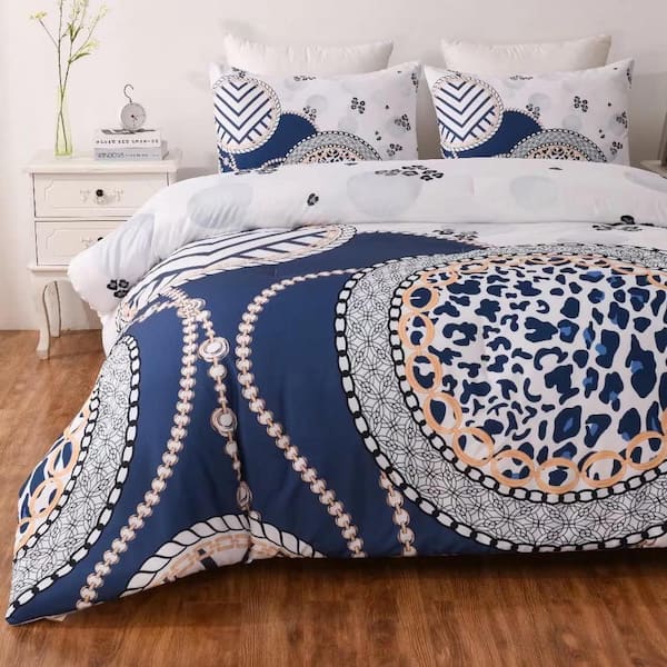 Shatex 2-Piece White All Season Bedding Twin Size Comforter Set, Ultra Soft Polyester Elegant Bedding Comforters