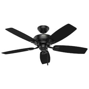 Sea Wind 48 in. Indoor/Outdoor Matte Black Ceiling Fan For Patios or Bedrooms