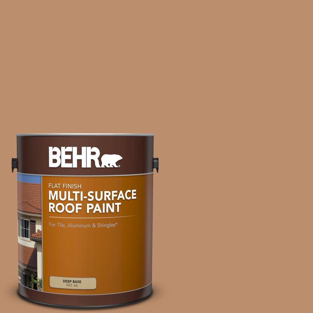 BEHR 1 gal. #MS-10 Desert Shade Flat Multi-Surface Exterior Roof Paint-06601 - The Home Depot