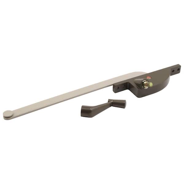 Prime-Line Steel Casement Window Operator, 9 in. Arm, Teardrop Housing, Bronze, Right Hand