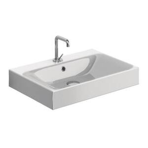 WS Bath Collections Momento Pedestal Sink Combo in Ceramic White with ...