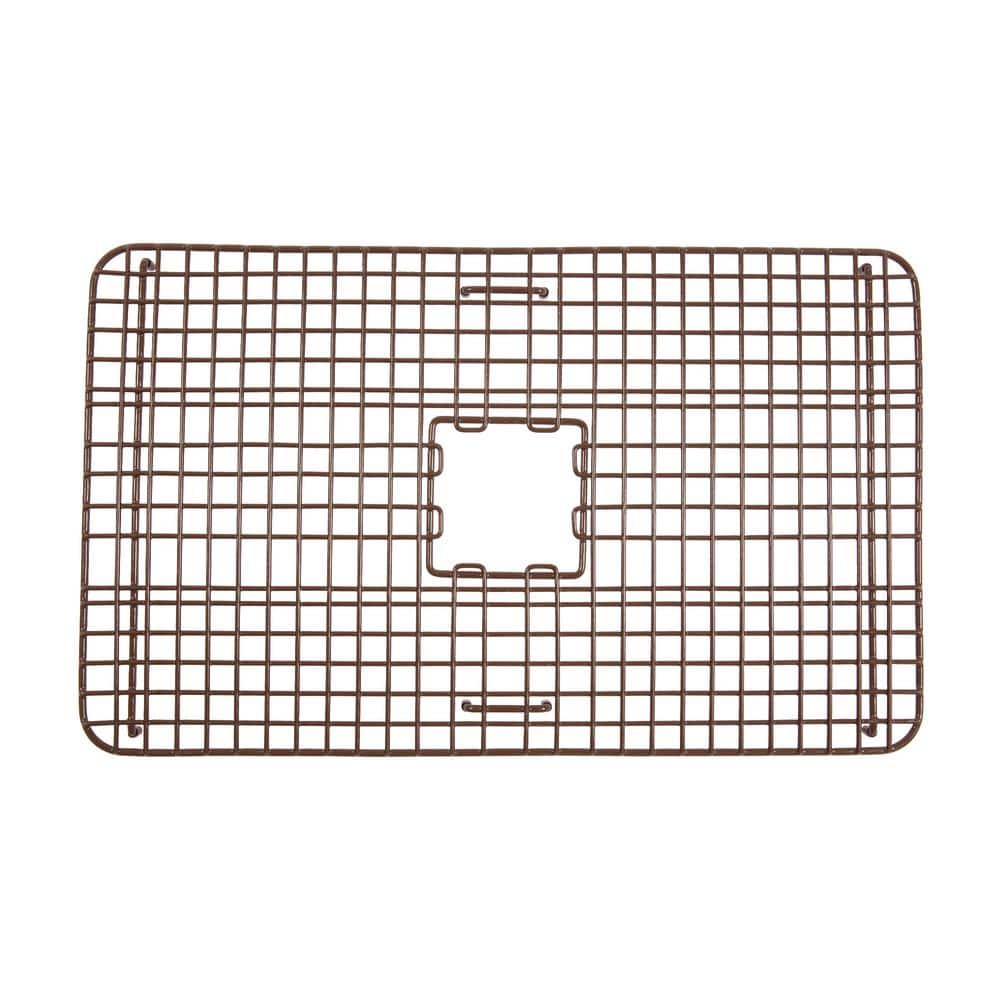 Wright Antique Brown Steel Kitchen Sink Bottom Grid