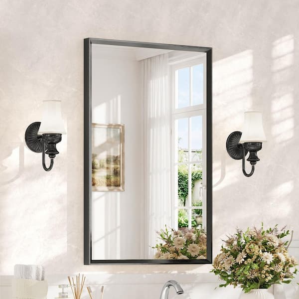 Timeless Home 18 in. W x 36 in. H x Contemporary Metal Framed