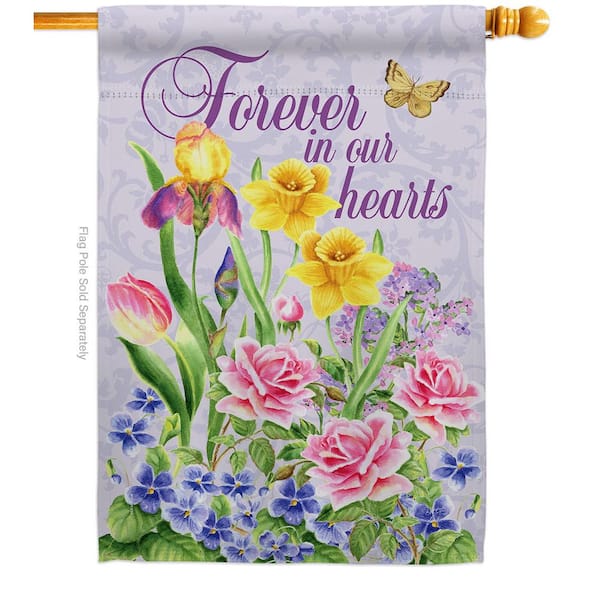 Breeze Decor 28 in. x 40 in. Forever In Our Heart Sympathy House