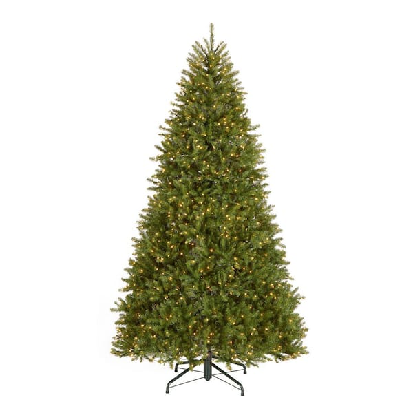 9 ft. Dunhill Fir Hinged Tree with Clear Lights