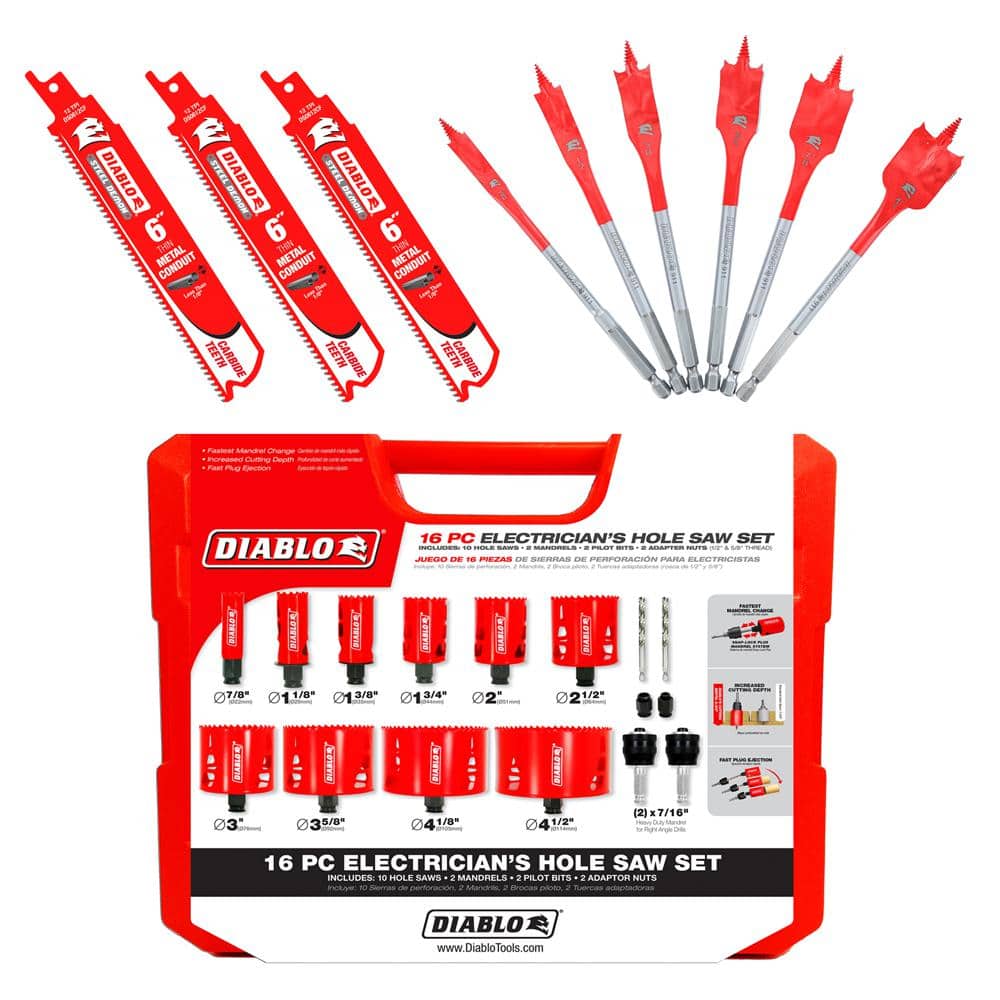 Diablo hole saw kit home depot sales