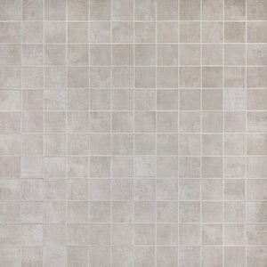 Essential Cement Silver 11.81 in. x 11.81 in. Matte Porcelain Mosaic Tile (0.97 sq. ft./Each)