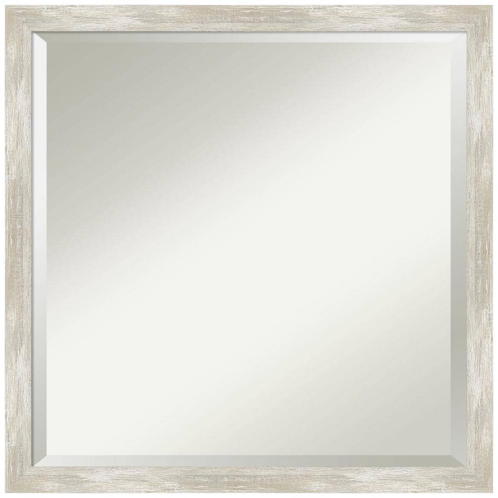 Amanti Art Crackled Metallic 22 in. x 22 in. Modern Square Framed