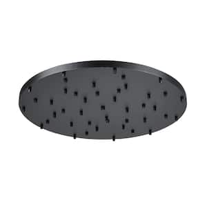 Multi Point Canopy 36 in. 27-Light Matte Black Round Ceiling Plate