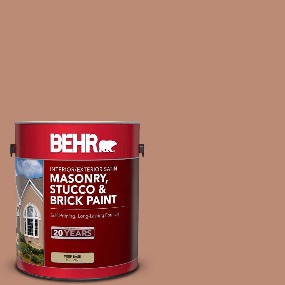 1 gal. #MS-04 Barely Dawn Satin Interior/Exterior Masonry, Stucco and Brick