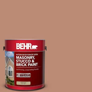 1 gal. #MS-04 Barely Dawn Satin Interior/Exterior Masonry, Stucco and Brick Paint