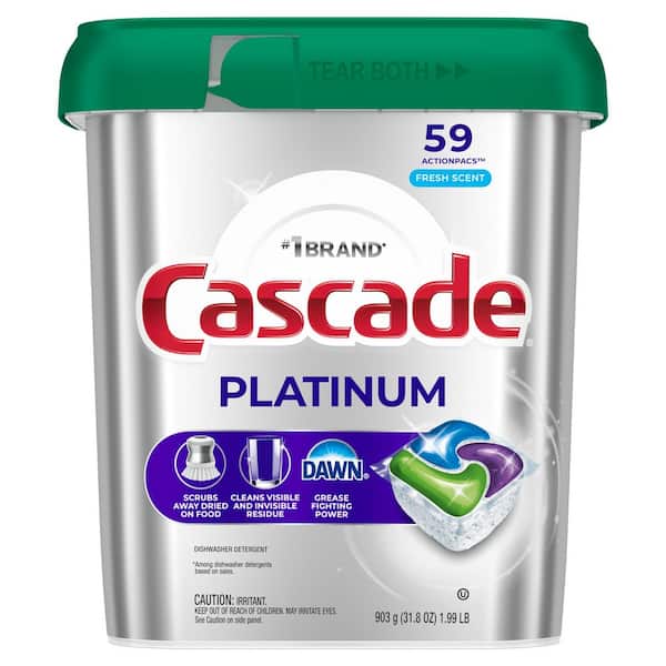 Platinum ActionPacs with Dawn Fresh Scent Dishwashing Machine Detergent (59-Count)